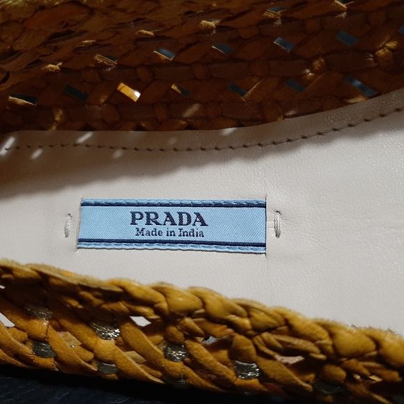PRADA Calzature Donna woven leather slip-on PRADA size 38 US size 8 - Picture 6 of 11
